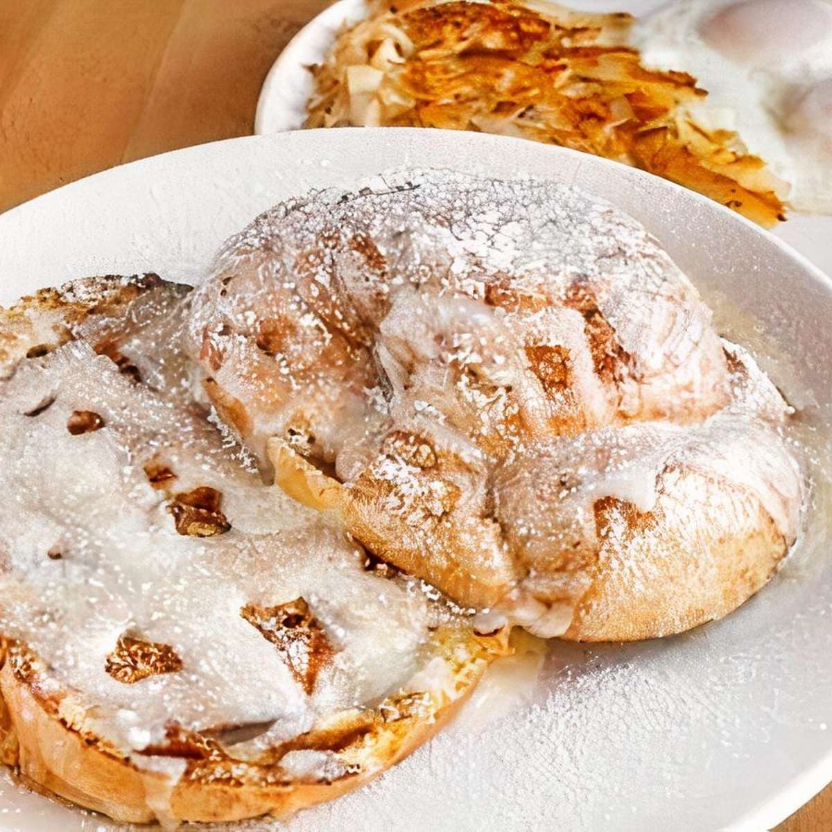 Big A** Cinnamon Roll French Toast.