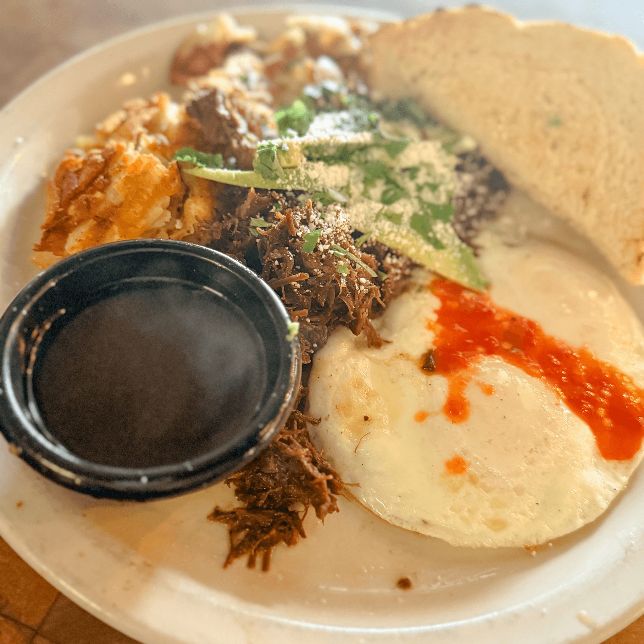 Barbacoa Platter.